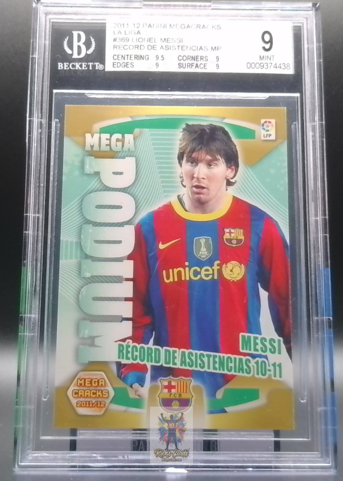 2011-12 Panini Megacracks - Mega Podium 369 Lionel Messi Graded BGS 9