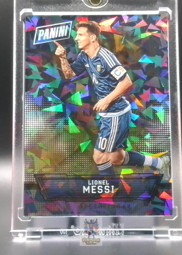 2016 Panini Lionel Messi The National promo #34, Cracked Ice Parallel 01/25